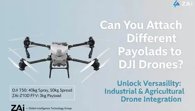 คุณสามารถติดตั้งน้ำหนักบรรทุกที่แตกต่างกันให้กับโดรน DJI ได้หรือไม่?