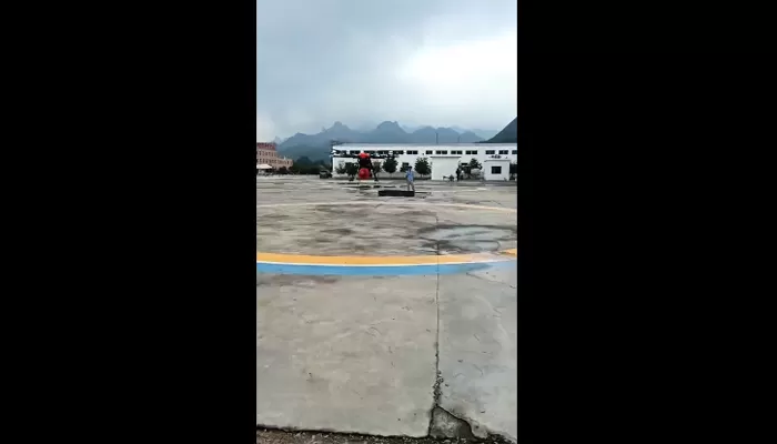 ZAi Drone การทดสอบการดับเพลิง